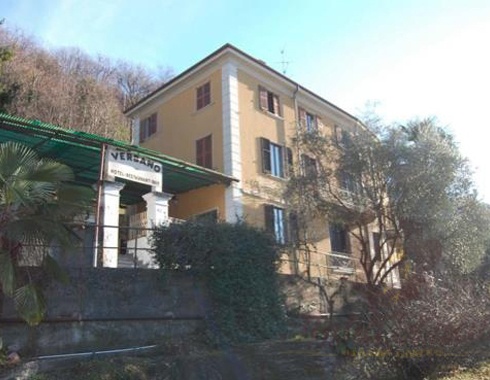 The hotel is under renovation, on lake Maggiore